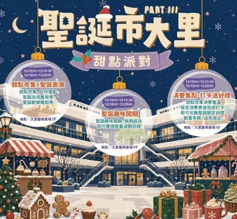 聖誕市大里PART 3 甜點派對