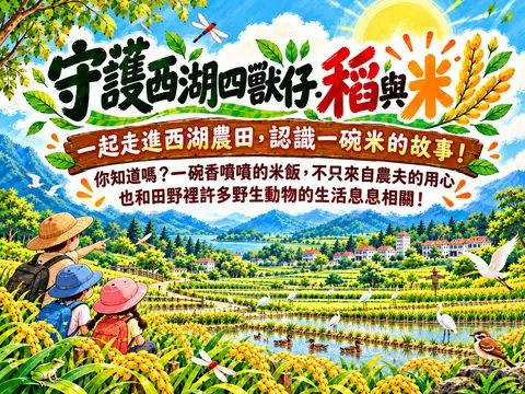 守護西湖四獸仔．稻與米